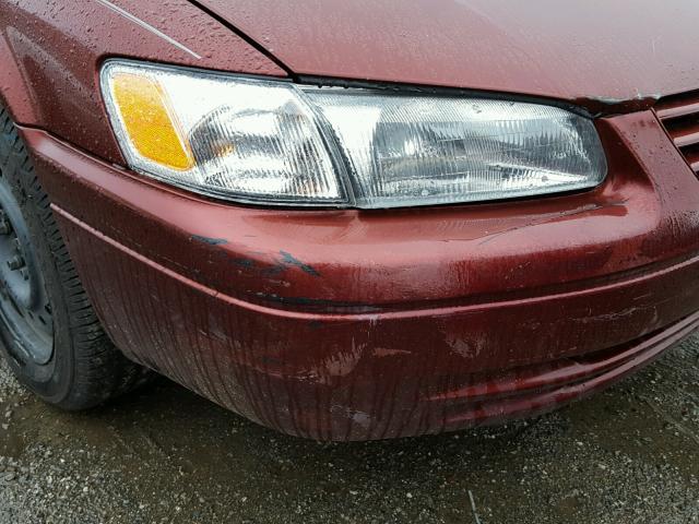 4T1BG22K0XU571243 - 1999 TOYOTA CAMRY CE BURGUNDY photo 9