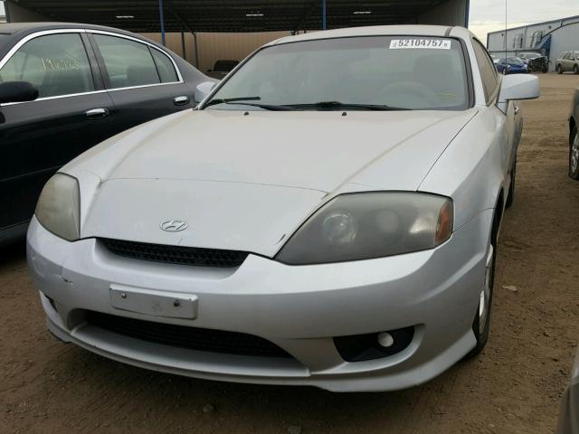 KMHHM65D06U213534 - 2006 HYUNDAI TIBURON GS SILVER photo 2