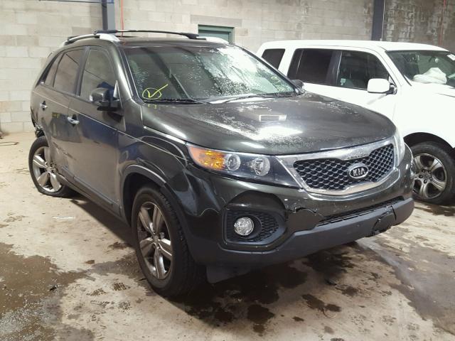 5XYKU3A63CG225500 - 2012 KIA SORENTO EX GREEN photo 1