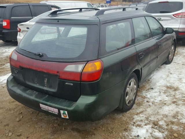 4S3BH635017306782 - 2001 SUBARU LEGACY L GREEN photo 4