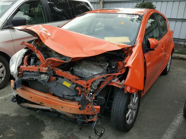 JTDKDTB33C1015189 - 2012 TOYOTA PRIUS C ORANGE photo 2