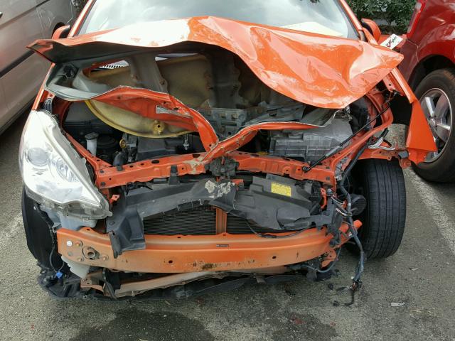 JTDKDTB33C1015189 - 2012 TOYOTA PRIUS C ORANGE photo 7