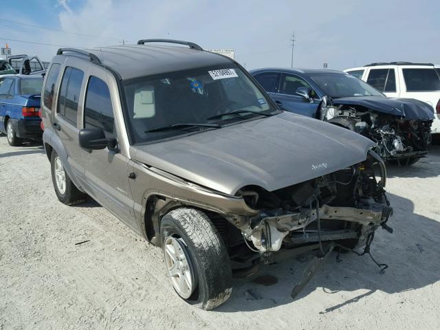 1J4GK48K04W322687 - 2004 JEEP LIBERTY SP TAN photo 1