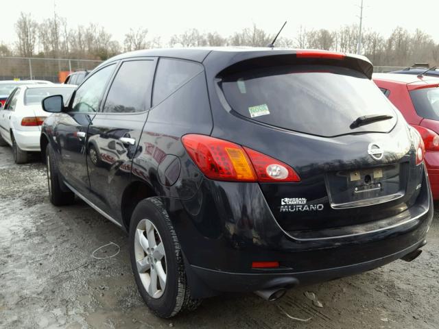 JN8AZ1MW9AW107078 - 2010 NISSAN MURANO S BLACK photo 3