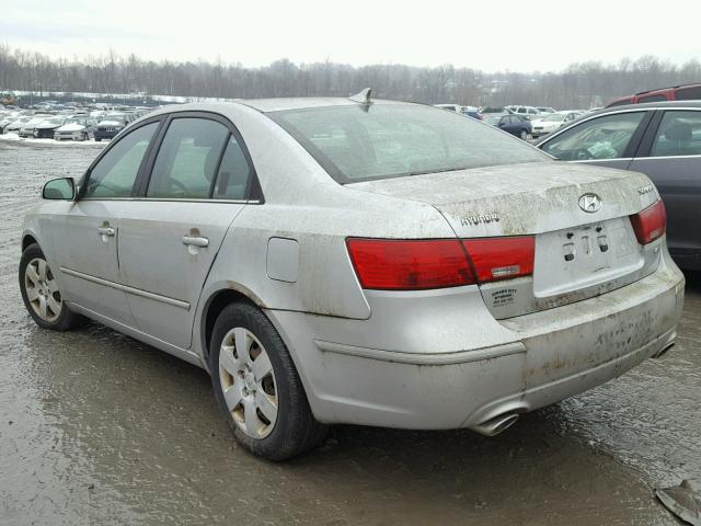 5NPET46F39H459460 - 2009 HYUNDAI SONATA GLS SILVER photo 3