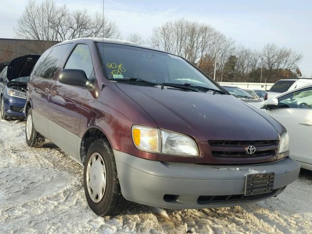 4T3ZF13C4XU101095 - 1999 TOYOTA SIENNA LE BURGUNDY photo 1