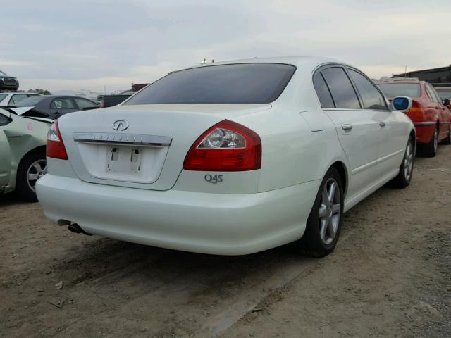 JNKBF01A72M002238 - 2002 INFINITI Q45 WHITE photo 4