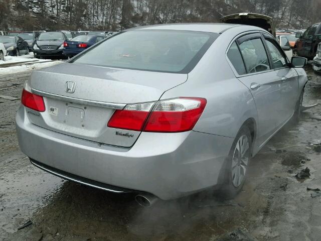 1HGCR2F3XDA050891 - 2013 HONDA ACCORD LX SILVER photo 4