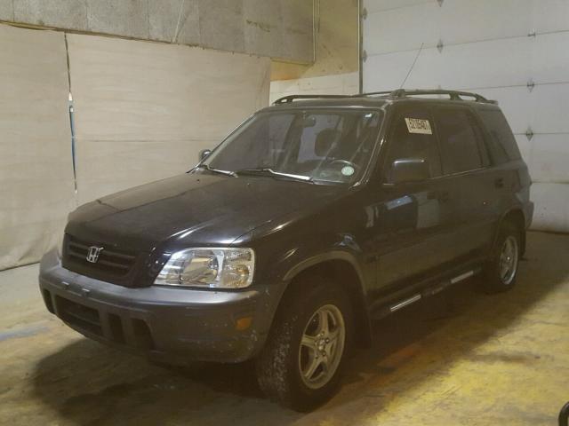 JHLRD1847VC072587 - 1997 HONDA CR-V LX BLACK photo 2