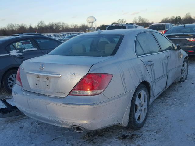 JH4KB16586C000572 - 2006 ACURA RL SILVER photo 4