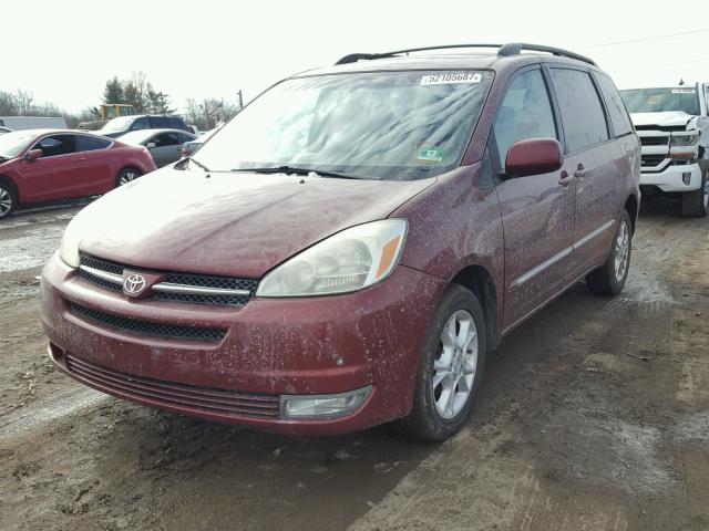 5TDBA22C95S044785 - 2005 TOYOTA SIENNA XLE BLUE photo 2