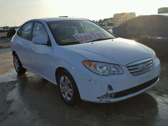 KMHDU4AD9AU078992 - 2010 HYUNDAI ELANTRA BL WHITE photo 1