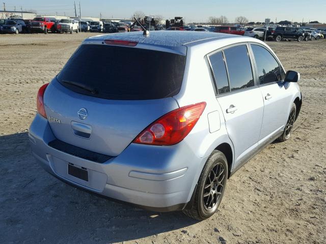 3N1BC13E89L397294 - 2009 NISSAN VERSA S BLUE photo 4