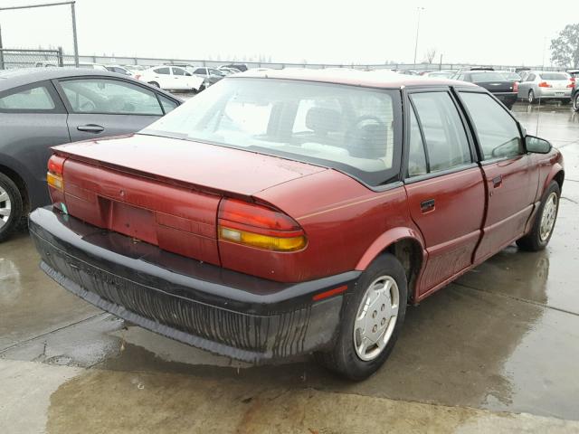 1G8ZG5596PZ152596 - 1993 SATURN SL1 BURGUNDY photo 4