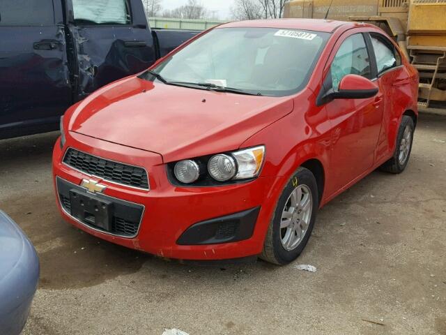 1G1JC5SH4D4167755 - 2013 CHEVROLET SONIC LT RED photo 2