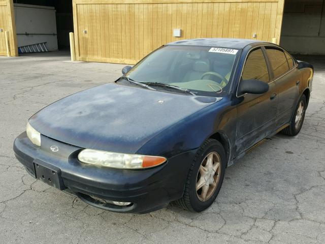 1G3NF52E1YC311179 - 2000 OLDSMOBILE ALERO GLS BLUE photo 2