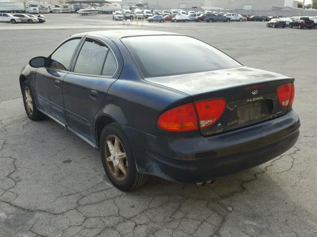 1G3NF52E1YC311179 - 2000 OLDSMOBILE ALERO GLS BLUE photo 3