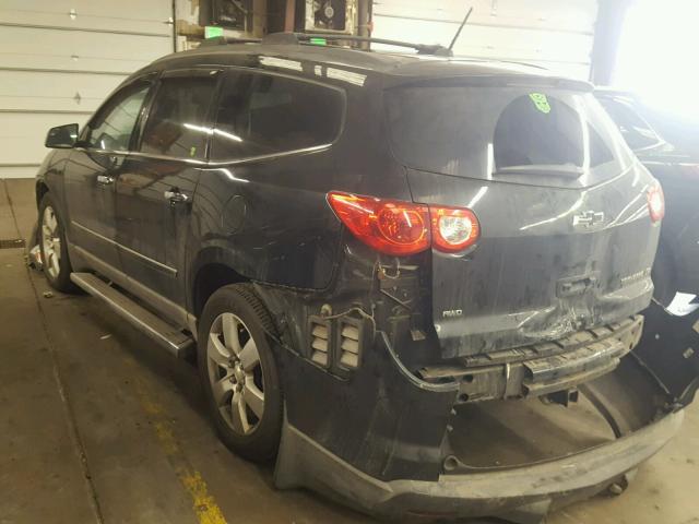 1GNLVHED4AJ222794 - 2010 CHEVROLET TRAVERSE L BLACK photo 3