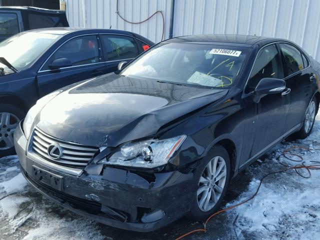 JTHBK1EG4A2396257 - 2010 LEXUS ES 350 BLACK photo 2