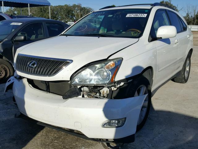 2T2GK31U57C016217 - 2007 LEXUS RX 350 WHITE photo 2