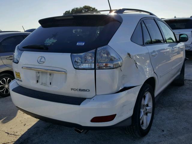 2T2GK31U57C016217 - 2007 LEXUS RX 350 WHITE photo 4