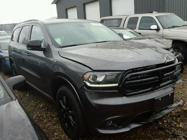 1C4RDJDG4HC611409 - 2017 DODGE DURANGO GT GRAY photo 1