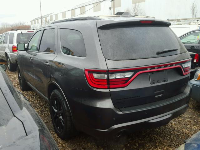 1C4RDJDG4HC611409 - 2017 DODGE DURANGO GT GRAY photo 3