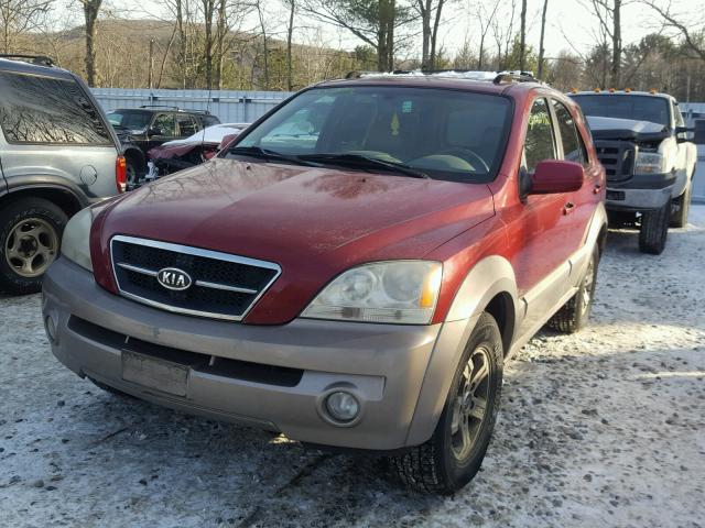 KNDJC733445292111 - 2004 KIA SORENTO EX RED photo 9