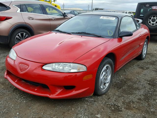 4E3AK44Y4WE022979 - 1998 EAGLE TALON ESI RED photo 2