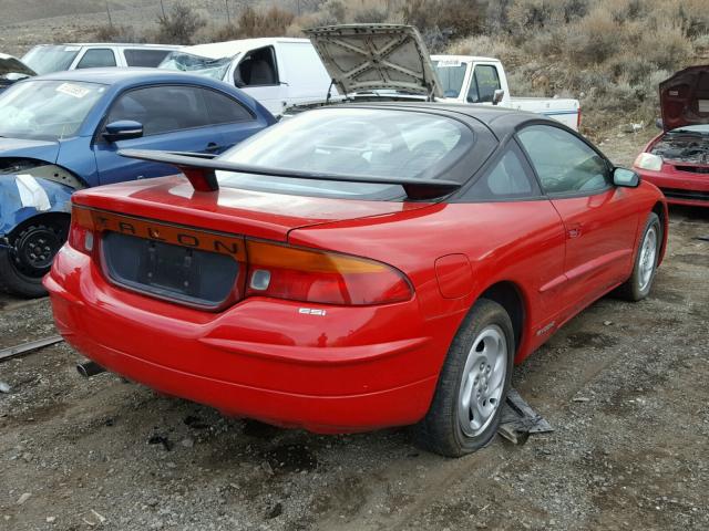 4E3AK44Y4WE022979 - 1998 EAGLE TALON ESI RED photo 4