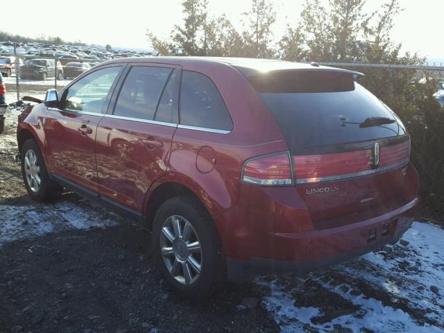 2LMDU88C58BJ06201 - 2008 LINCOLN MKX MAROON photo 3