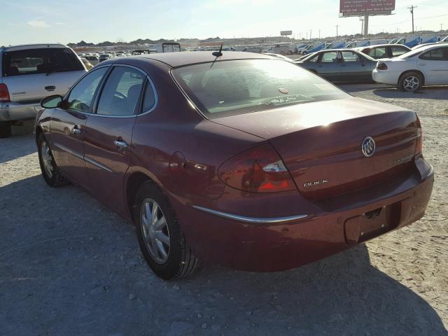 2G4WD582261113006 - 2006 BUICK LACROSSE C RED photo 3