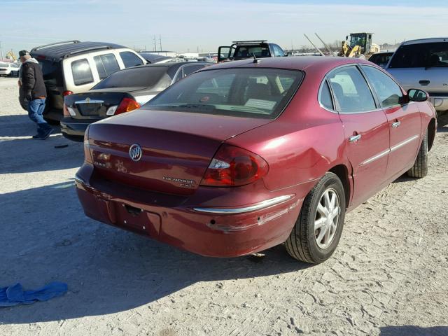 2G4WD582261113006 - 2006 BUICK LACROSSE C RED photo 4