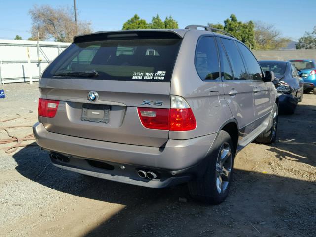 5UXFB53525LV15921 - 2005 BMW X5 4.4I GOLD photo 4