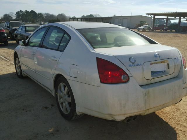 1N4BA41E46C866496 - 2006 NISSAN MAXIMA SE WHITE photo 3