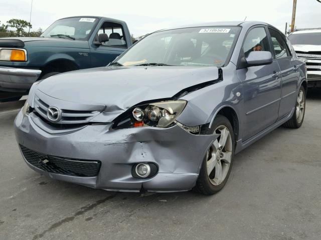 JM1BK143651344785 - 2005 MAZDA 3 HATCHBAC GRAY photo 2