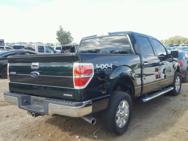 1FTFW1EF7DFA43314 - 2013 FORD F150 SUPER GREEN photo 4