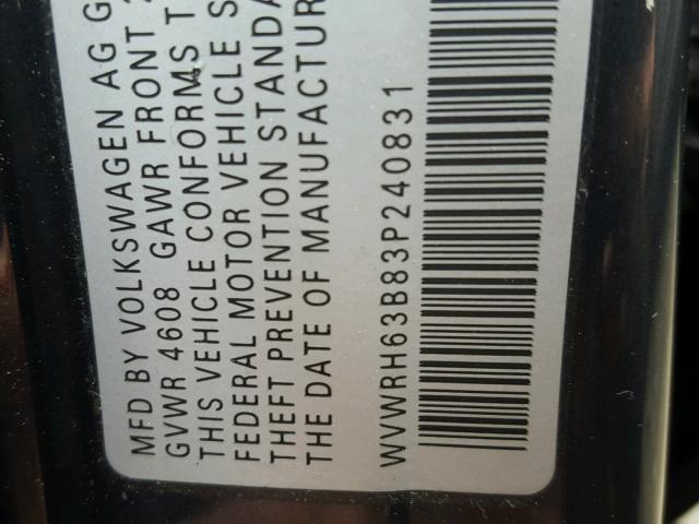 WVWRH63B83P240831 - 2003 VOLKSWAGEN PASSAT GLX 蓝色 照片 10