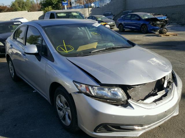 19XFB2F56DE263979 - 2013 HONDA CIVIC LX SILVER photo 1