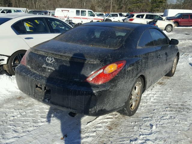 4T1CE38P84U771026 - 2004 TOYOTA CAMRY SOLA BLACK photo 4