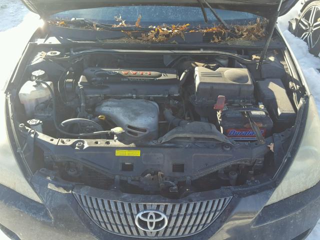 4T1CE38P84U771026 - 2004 TOYOTA CAMRY SOLA BLACK photo 7