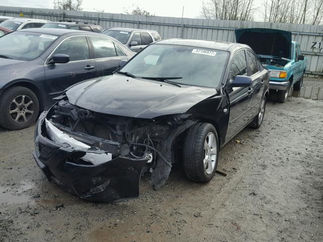 JM1BK12F441108115 - 2004 MAZDA 3 I BLACK photo 2