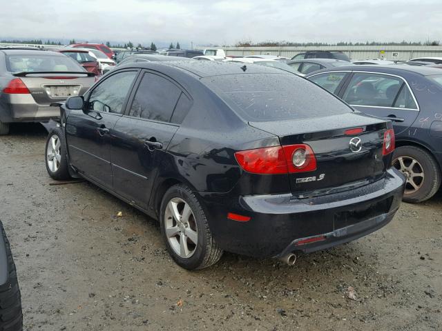 JM1BK12F441108115 - 2004 MAZDA 3 I BLACK photo 3