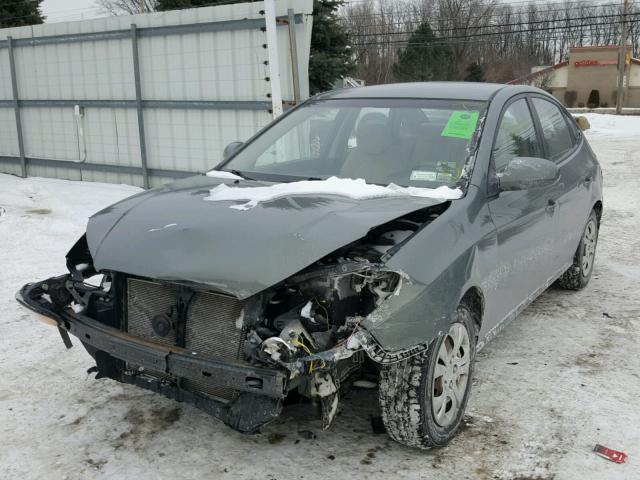 KMHDU46D19U754002 - 2009 HYUNDAI ELANTRA GL GREEN photo 2