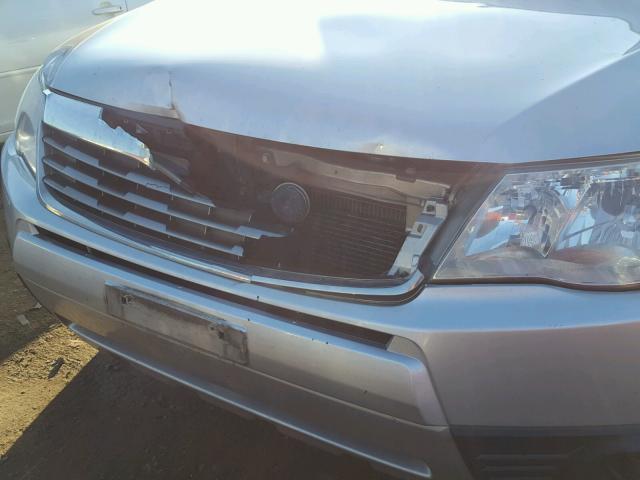 JF2SH63619H786914 - 2009 SUBARU FORESTER 2 SILVER photo 9