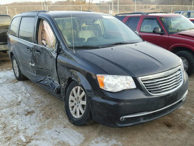 2C4RC1BGXDR588371 - 2013 CHRYSLER TOWN & COU BLACK photo 1