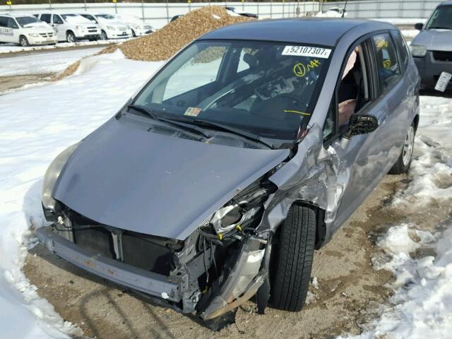 JHMGD38437S059231 - 2007 HONDA FIT GRAY photo 2