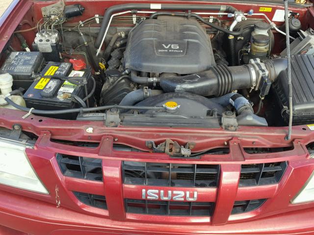 4S2CK58W844317072 - 2004 ISUZU RODEO S MAROON photo 7