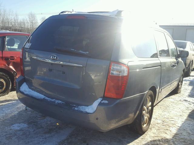 KNDMB233576159908 - 2007 KIA SEDONA EX GRAY photo 4