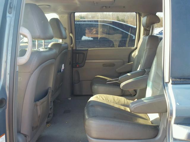 KNDMB233576159908 - 2007 KIA SEDONA EX GRAY photo 6